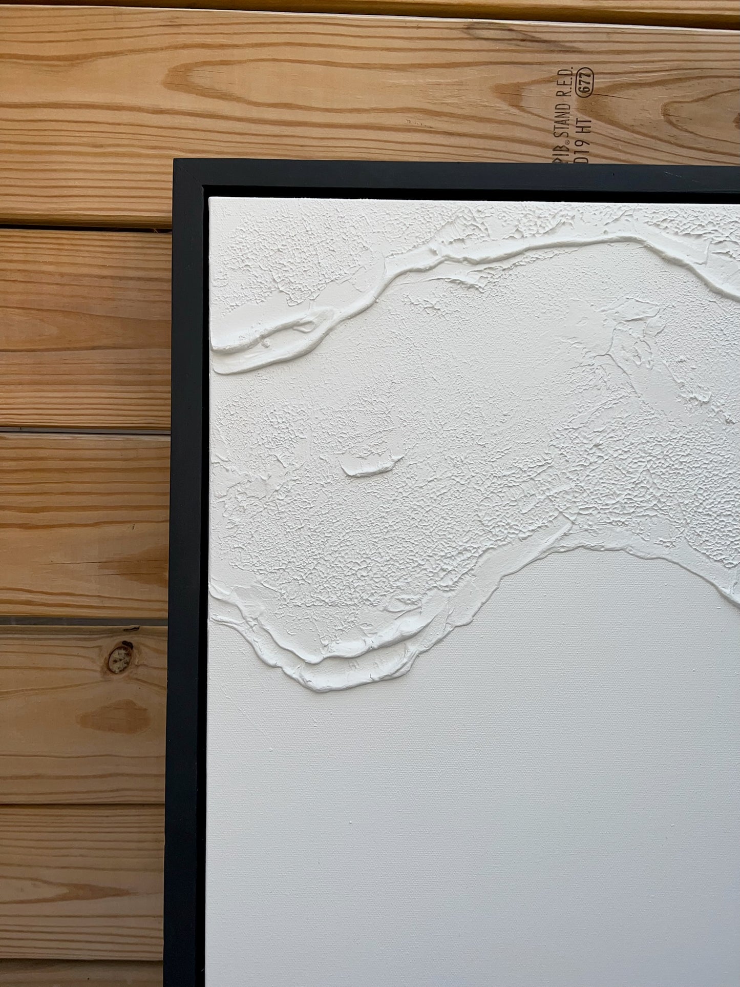 Tidal 9 (Snow | 30in x 40in | Black Frame)