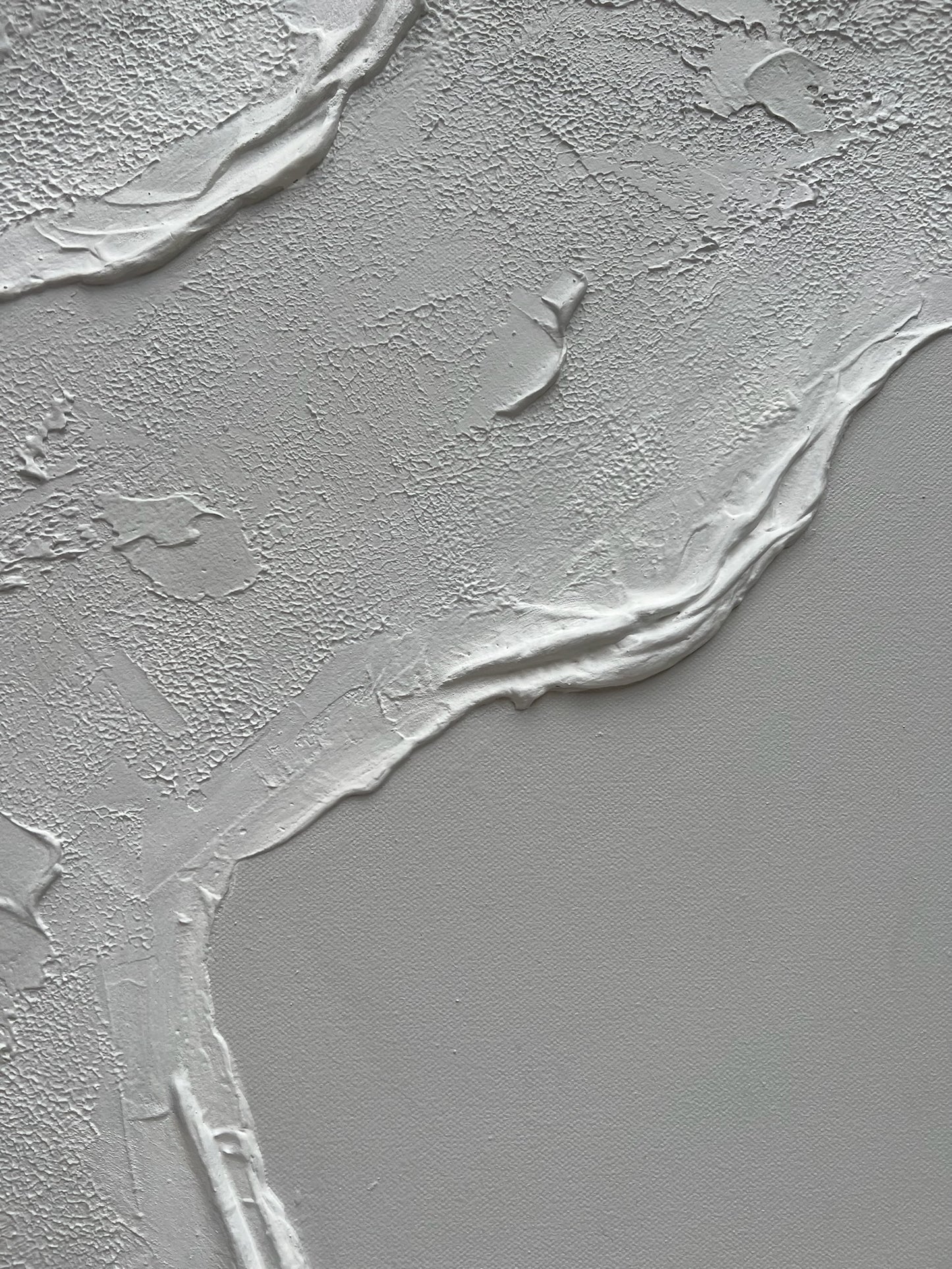 Tidal 11 (Snow | 24in x 48in | White Frame)