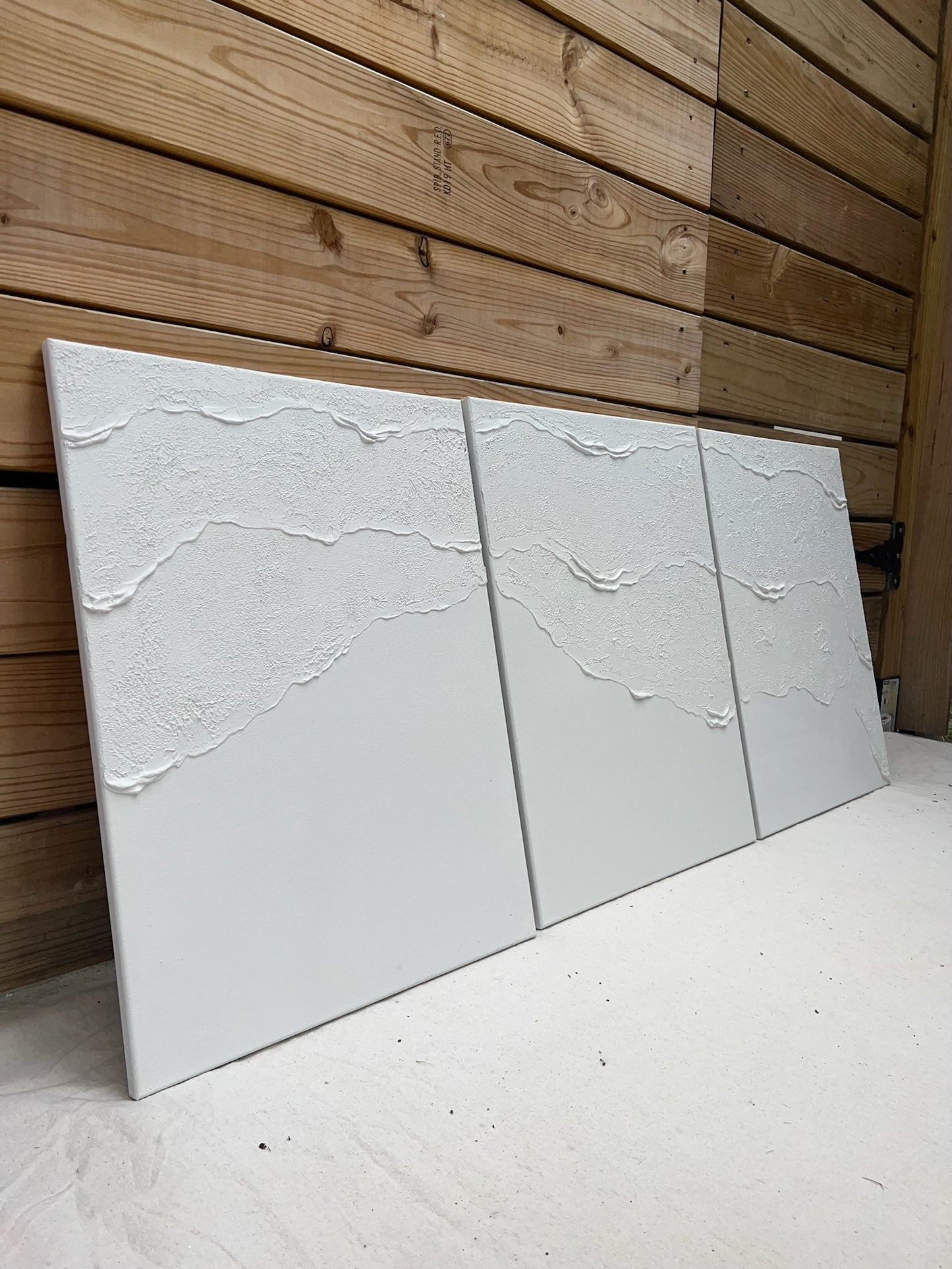 Tidal 2 (Snow | 18in x 24in | Triptych)