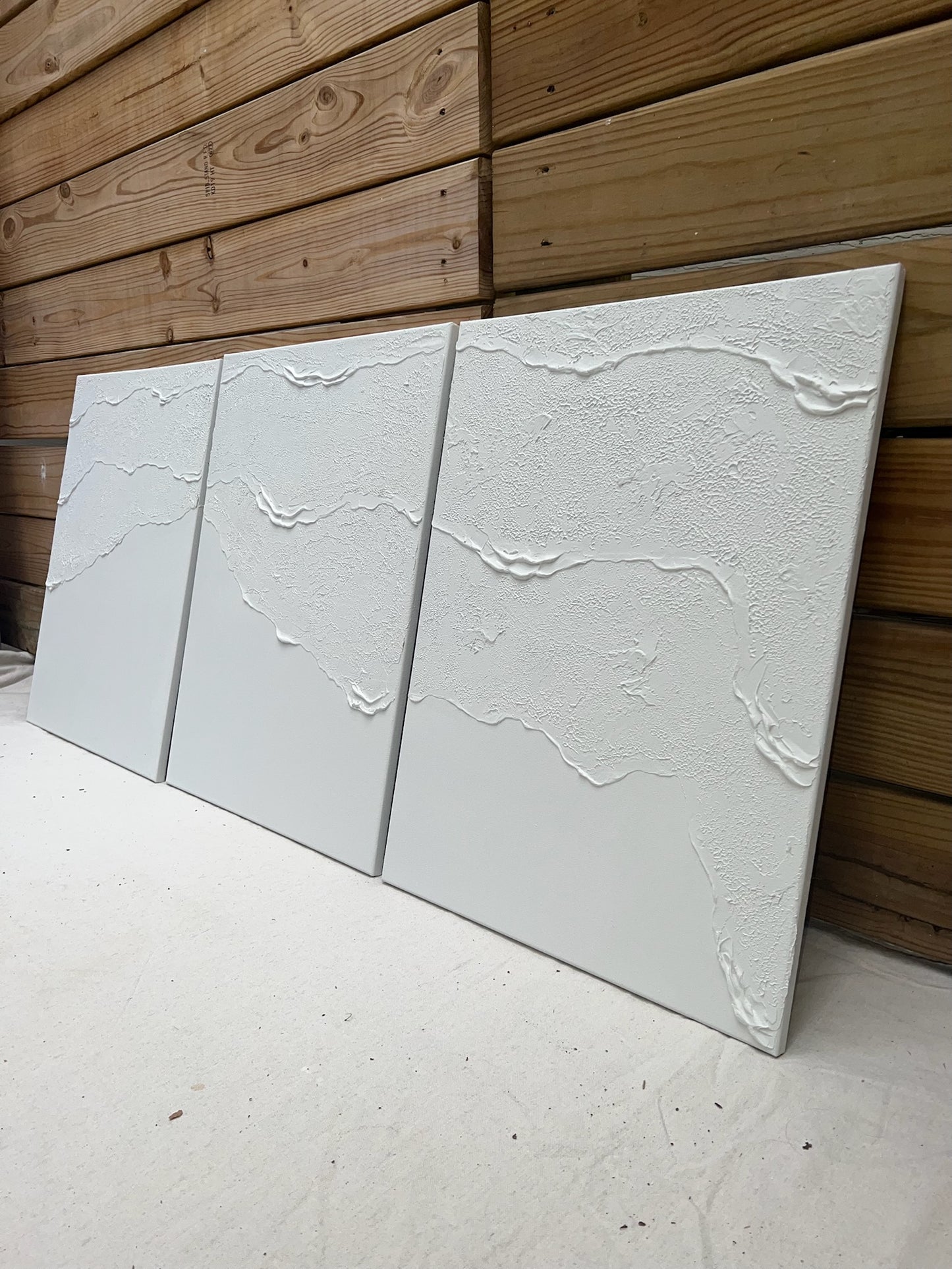 Tidal 2 (Snow | 18in x 24in | Triptych)
