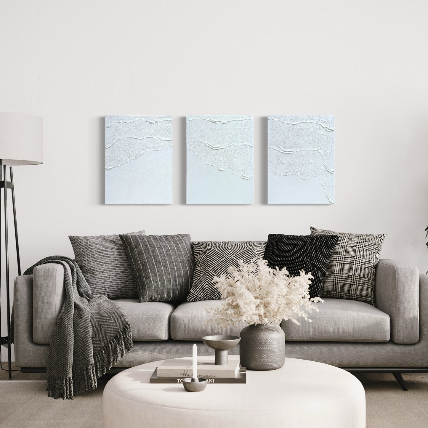 Tidal 2 (Snow | 18in x 24in | Triptych)